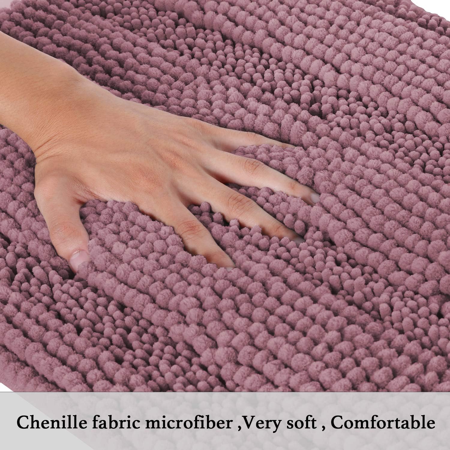 Flamingo P alfombra de baño de microfibra suave, muy absorbente y cómoda, lavable en lavadora