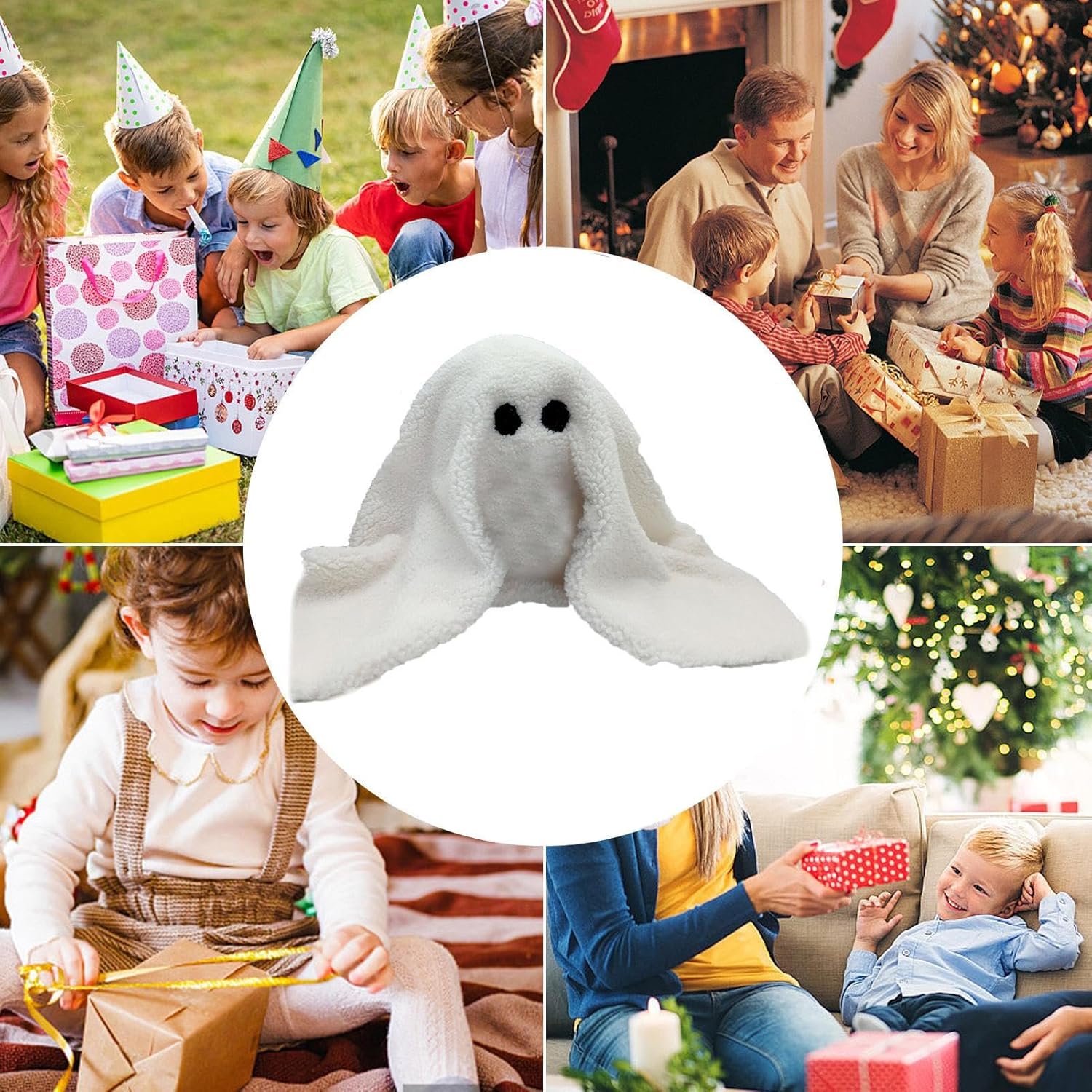 Shakven Nueva almohada de calabaza Gus The Ghost 2023  Almohada Gus The Ghost 2023, Gus The Halloween Ghost Plush para decoración de Halloween,