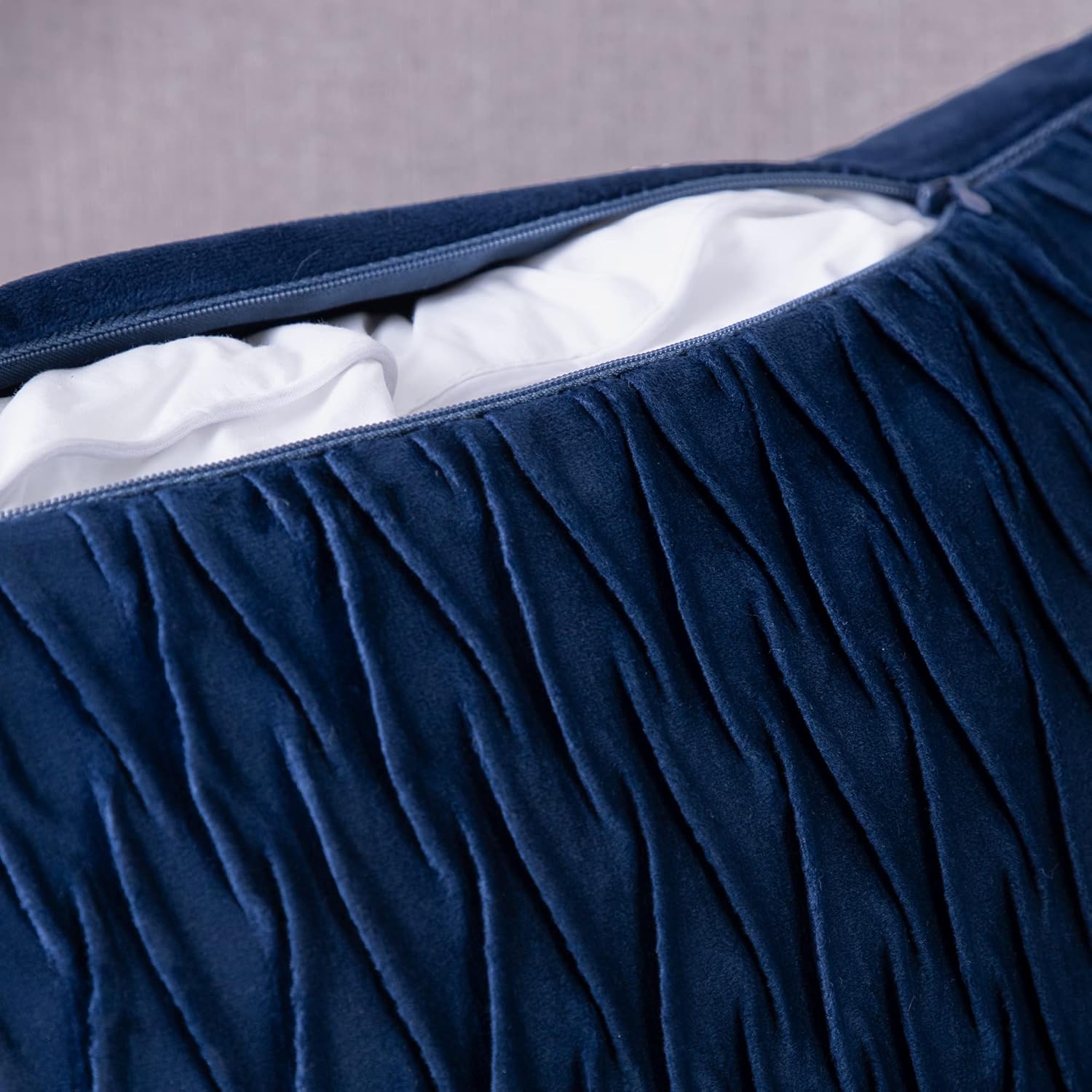 MADIZZ Juego de 2 fundas de almohada decorativas de terciopelo súper suave con textura y estilo europeo lujoso, fundas estilo europeo para sofá y