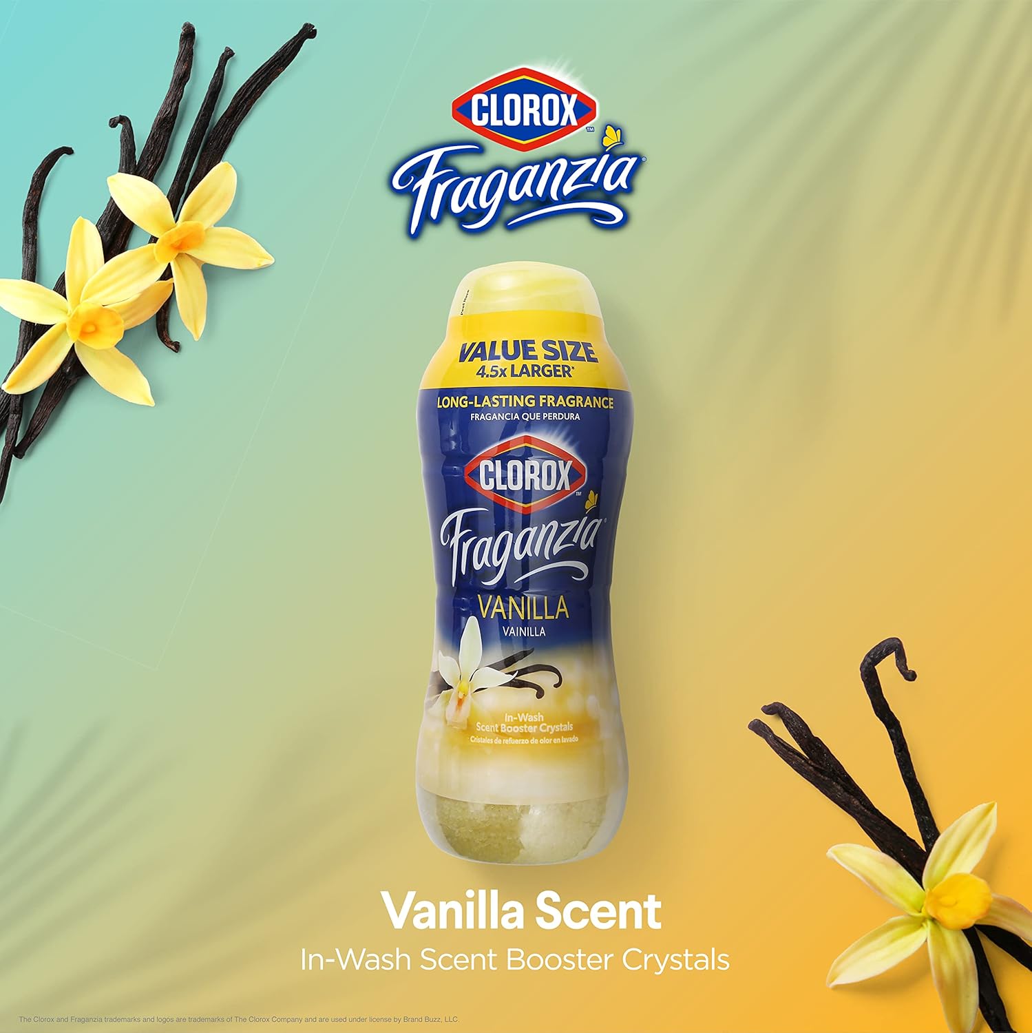 Clorox Fraganzia – Cristales potenciadores de aroma en aroma a vainilla, 70 onzas  Cristales potenciadores de aroma para lavandería  Potenciador de