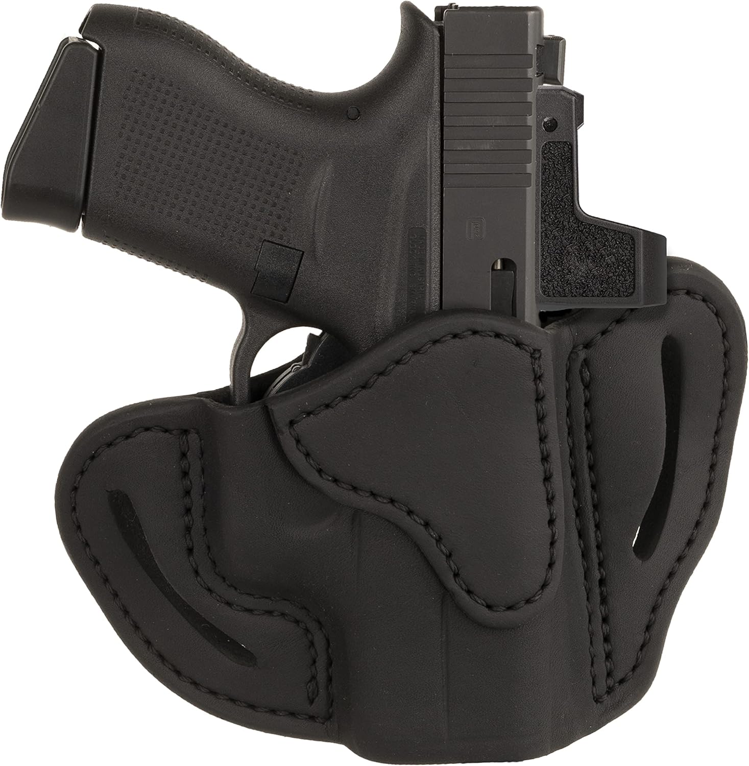 1791 Gunleather G43 Optic Ready Funda, OWB CCW G43 Funda de piel para cinturones. Compatible con Glock 43, Ruger LC9, SR22, SR1911, Sig P238, P365 y