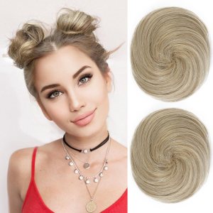 REECHO 2 extensiones de moño para cabello con clip de pinza HB001, accesorio de peluca, extensiones de peinado hacia arriba para mujeres y niñas REECHO 2 extensiones de moño para cabello con clip de pinza HB001, accesorio de peluca, extensiones de peinado hacia arriba para mujeres y niñas