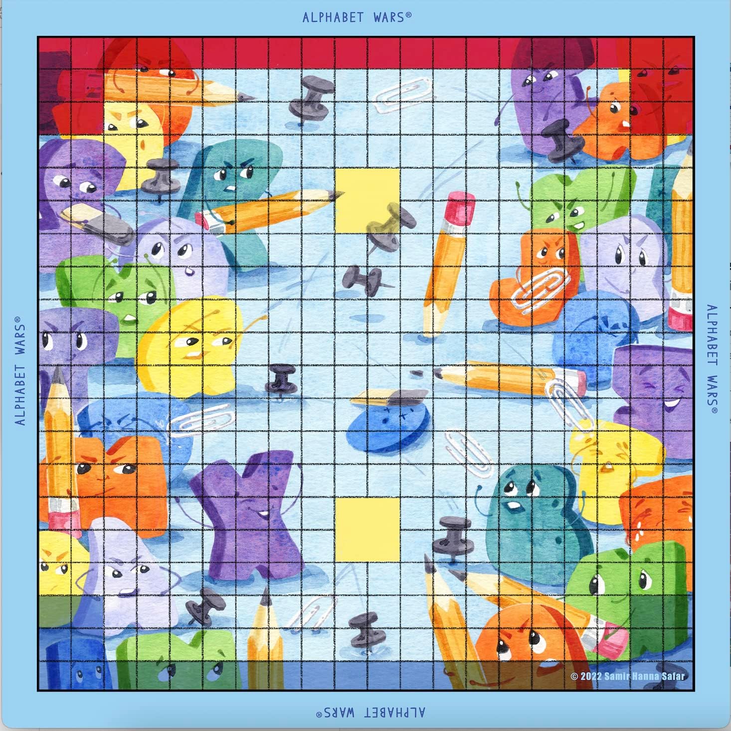 Alphabet Wars Juego de mesa para diversión familiar y enriquecimiento educativo, juego de mesa de guerra de palabras de dados, mejora la memoria, la