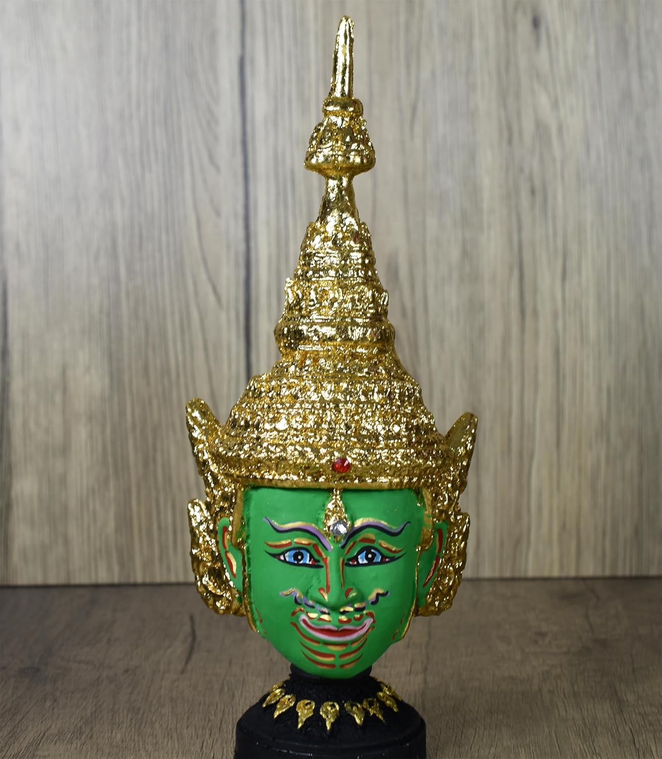 BUDDHO Máscara tailandesa de Khon, esculturas tailandesas, drama ramayana, coleccionable, decoración tailandesa, manualidades, decoración, figura de