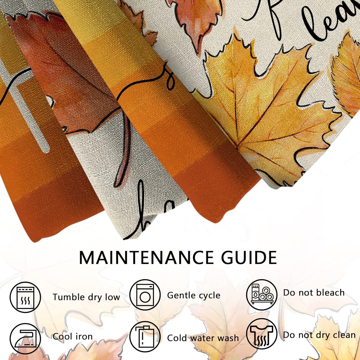 Ussap Hello Fall – Juego de 4 fundas de almohada decorativas de hojas de arce de 18 x 18 pulgadas, decoración de fundas de cojín de cosecha de otoño