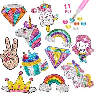 Fadgesy Kits de calcomanías de pintura de diamantes 5D para artes infantiles, kits de pintura por números, adecuación, arte y manualidades para Fadgesy Kits de calcomanías de pintura de diamantes 5D para artes infantiles, kits de pintura por números, adecuación, arte y manualidades para