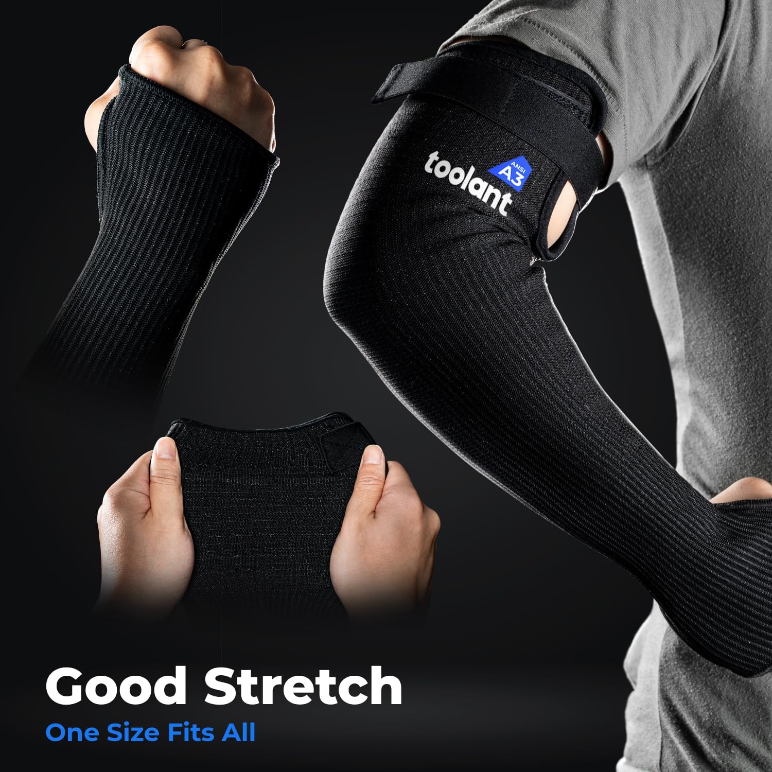 OriStout Mangas de granjero resistentes a cortes con orificio para el pulgar, mangas protectoras para brazos, para jardinería, soldadura, cocina,