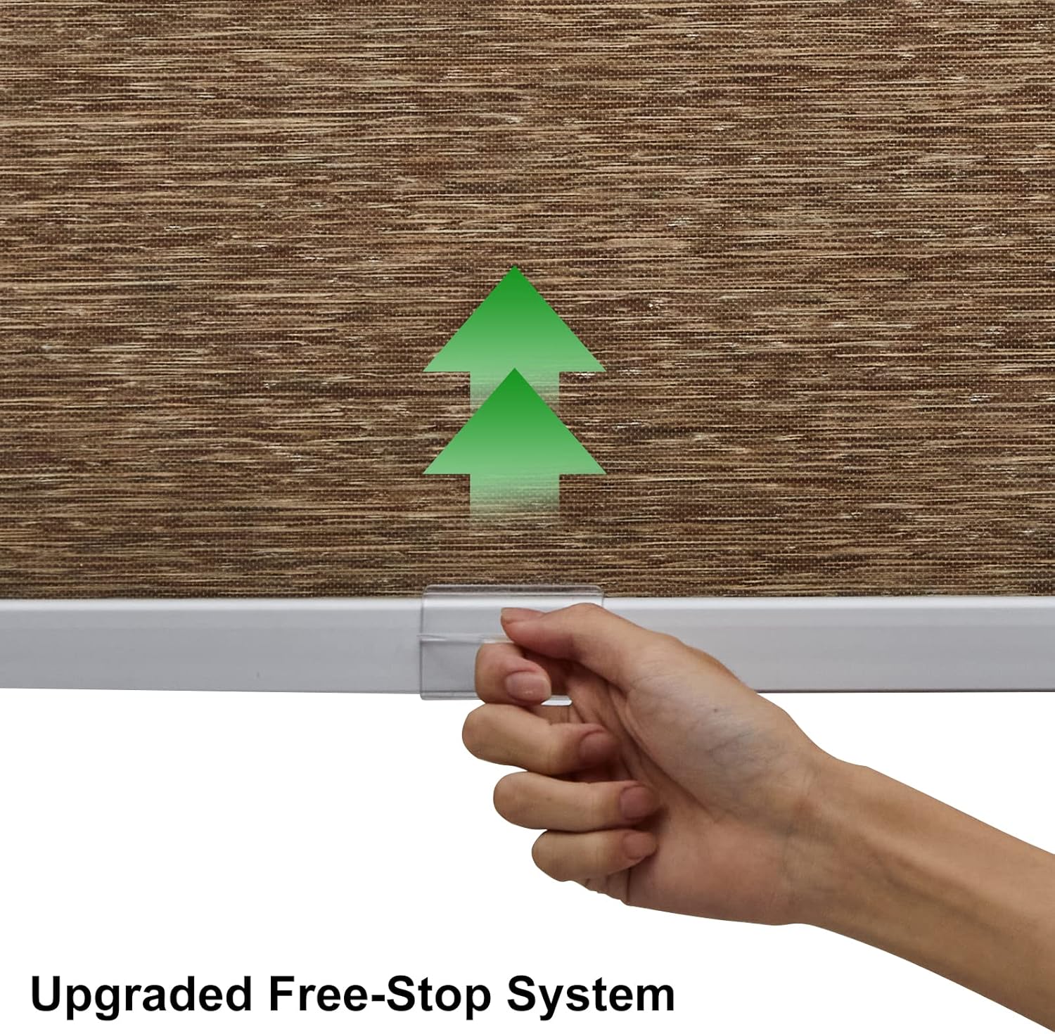 Persianas de tamaño personalizado con cenefa, persianas inalámbricas tejidas naturales, persianas enrollables filtrantes de luz para el hogar,