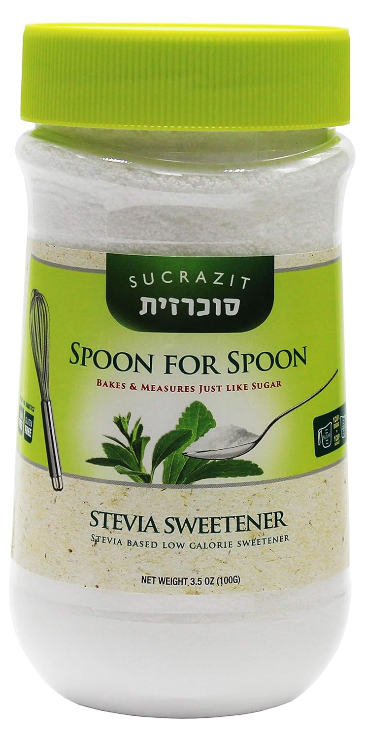 Sucrazit Sustituto de azúcar, sin azúcar, sin gluten, cuchara kosher para un edulcorante de cuchara, recipiente de 3.5 onzas (3.53 oz)