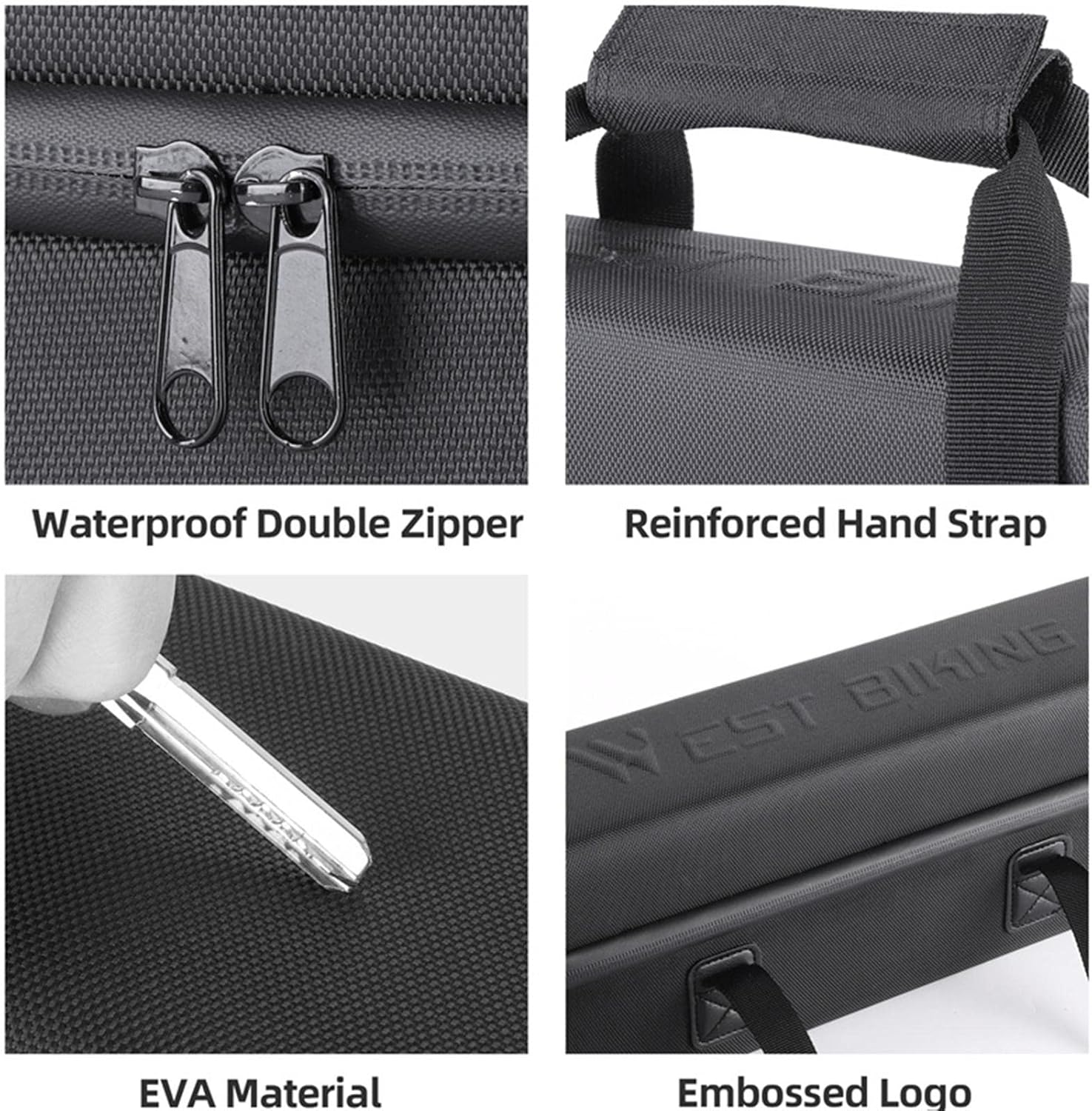 Funda de batería para bicicleta eléctrica, bolsa de batería ignífuga de gran capacidad, bolsa segura, accesorios de bicicleta eléctrica utilizables