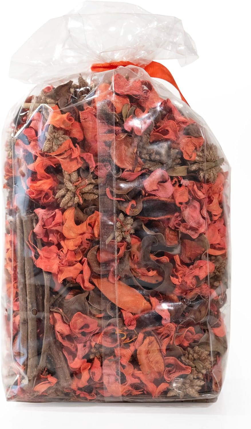 Bolsa de popurrí con fragancia para decoración del hogar, florero y cuenco de pétalos florales (naranja)