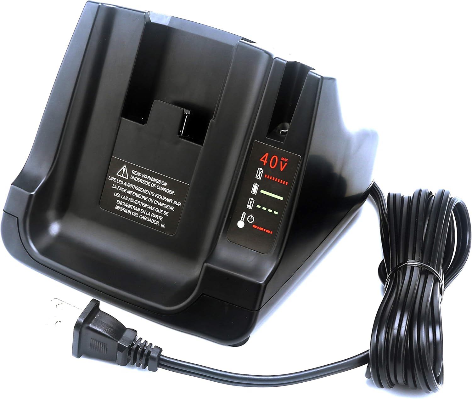 Cargador rápido de 40 V MAX para Black+Decker LCS36 LCS40, compatible con Black & Decker 36V 40V Max Batería de iones de litio LBXR36 LBX36 LBXR2036