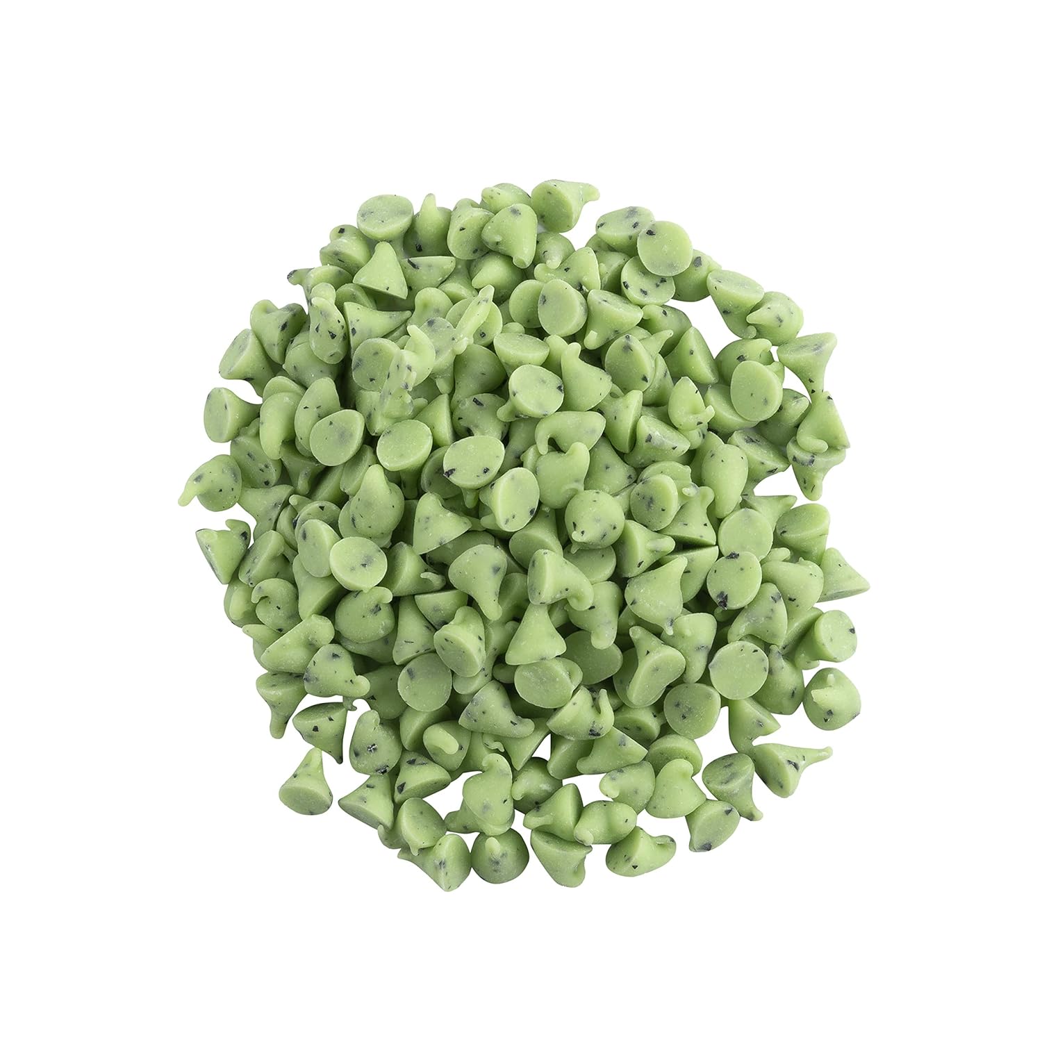 OliveNation Chips para hornear menta, chips verdes con sabor a menta para hornear, cobertura, decoración, aperitivos, 2 libras