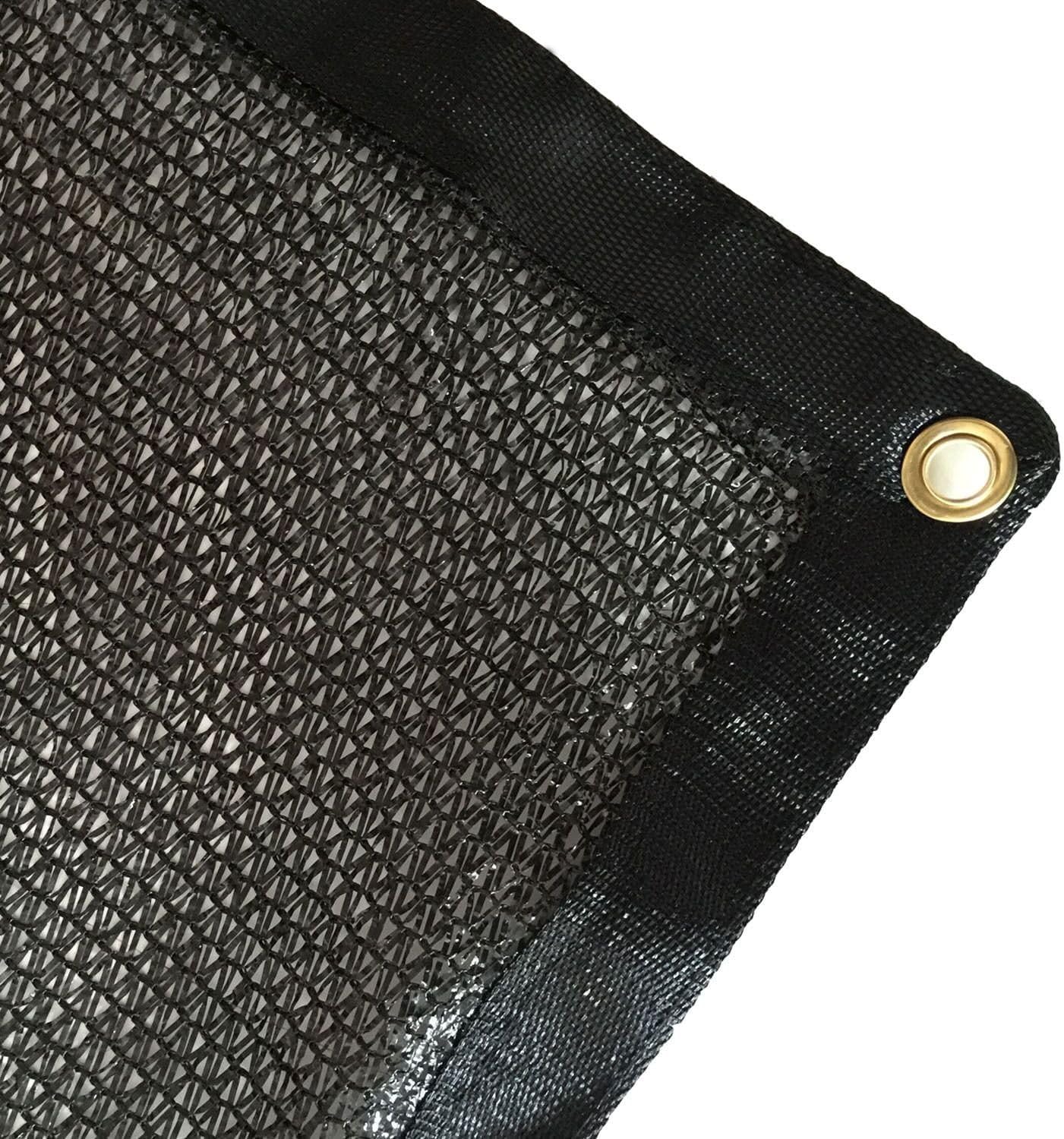 Tela de sombra 70%, 10 x 10 pies, malla de malla con ojales, cubierta de sombra para exteriores, para pérgola, patio, invernadero, gallinero,