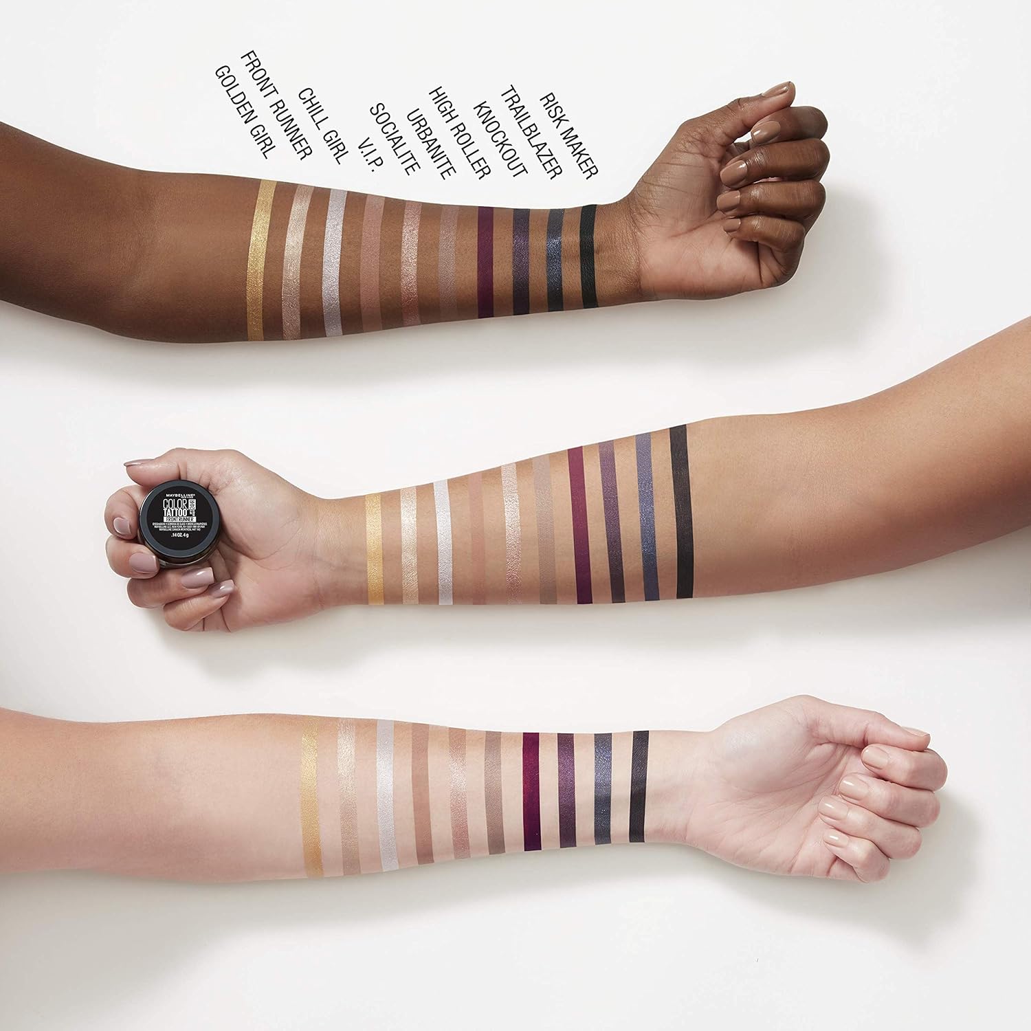 Maybelline Color Tattoo – Sombra de ojos de larga duración de hasta 24 horas a prueba de agua