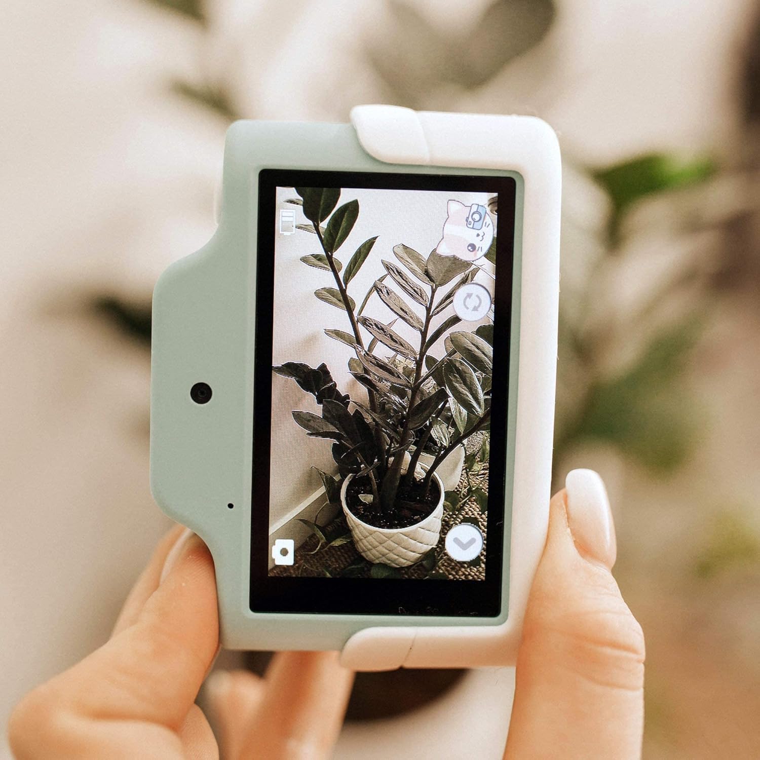 Kidamento Cámara digital y videocámara de video para niños con pantalla táctil, carcasa de silicona suave, tapa de lente desmontable, tarjeta de