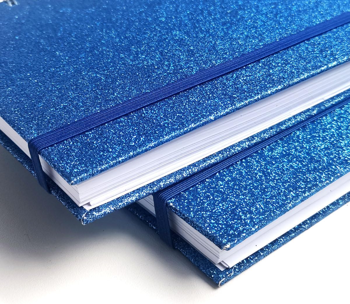Twinkle Cuaderno de espiral, paquete de 2 cuadernos de espiral brillante, cuaderno a rayas de tapa dura, 90 hojas, 8.2 x 6 pulgadas