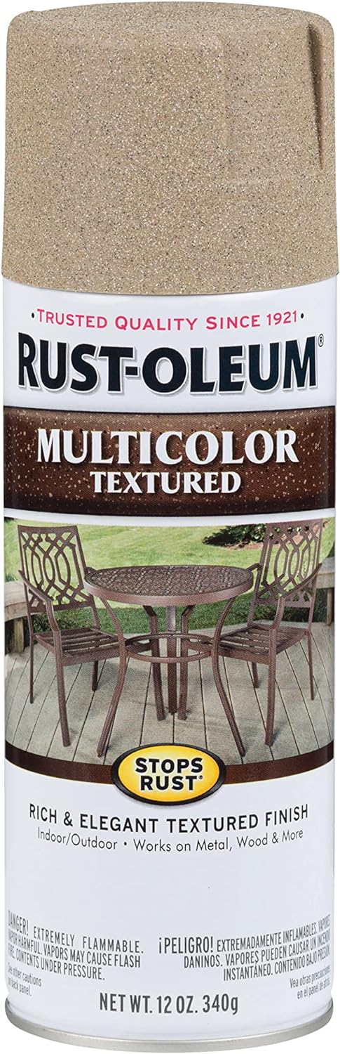 Rust-Oleum 223525 Pintura en aerosol con textura multicolor, antióxido