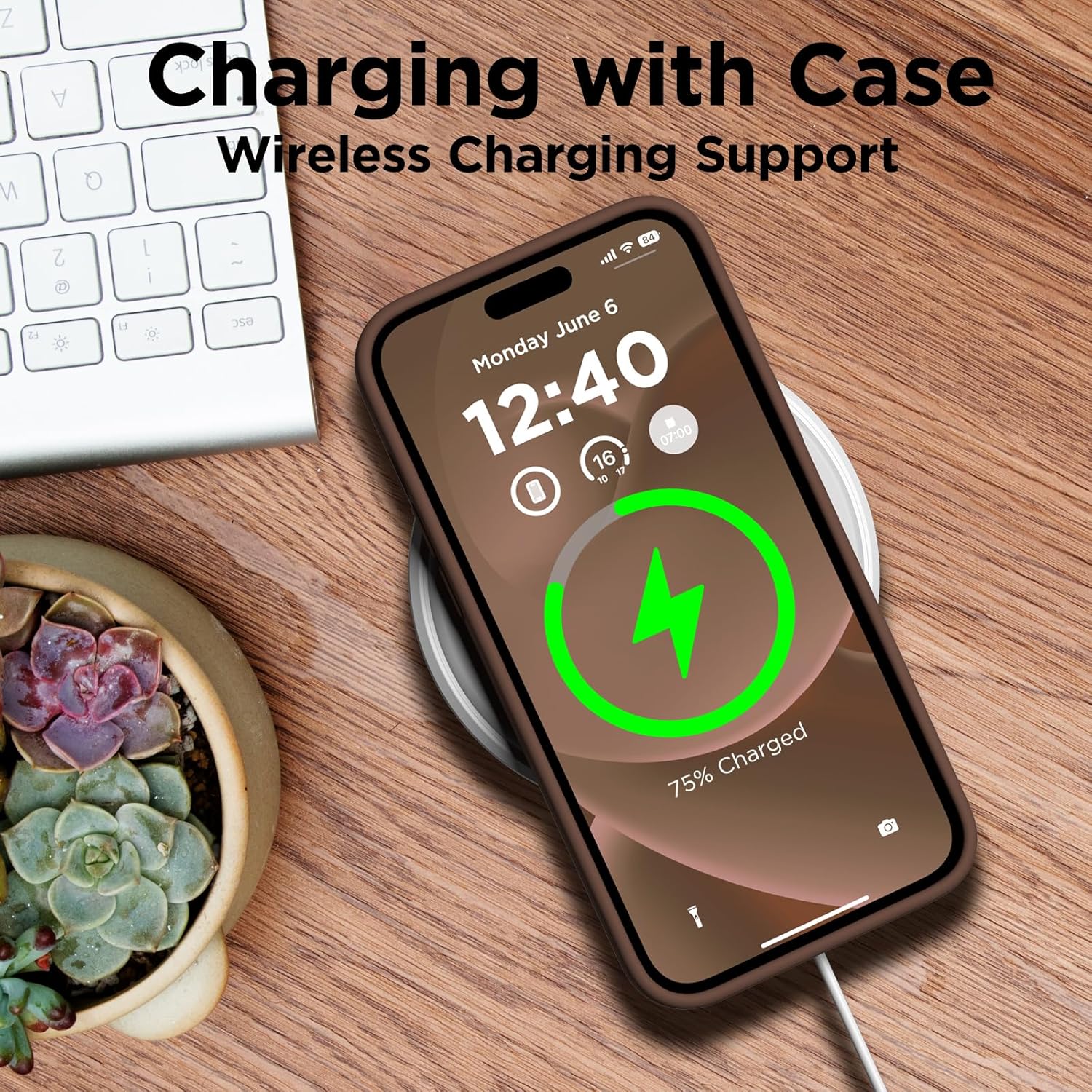 Compatible con iPhone 15, funda de silicona líquida, funda protectora de cuerpo completo a prueba de golpes forro de microfibra suave, funda delgada