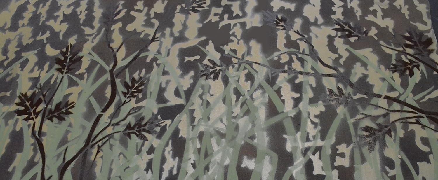 Acid Tactical Paquete de 2 plantillas de pintura en aerosol de aerógrafo con diseño de camuflaje de 9 x 14 pulgadas, pistola Duracoat de pato y
