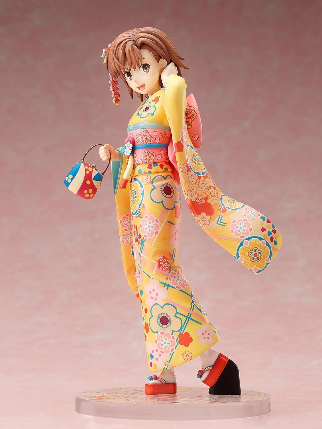 Furyu A Certain Scientific Railgun T Mikoto Mikasa (Furisode Version) Figura de PVC a escala 17, multicolor, 8 pulgadas
