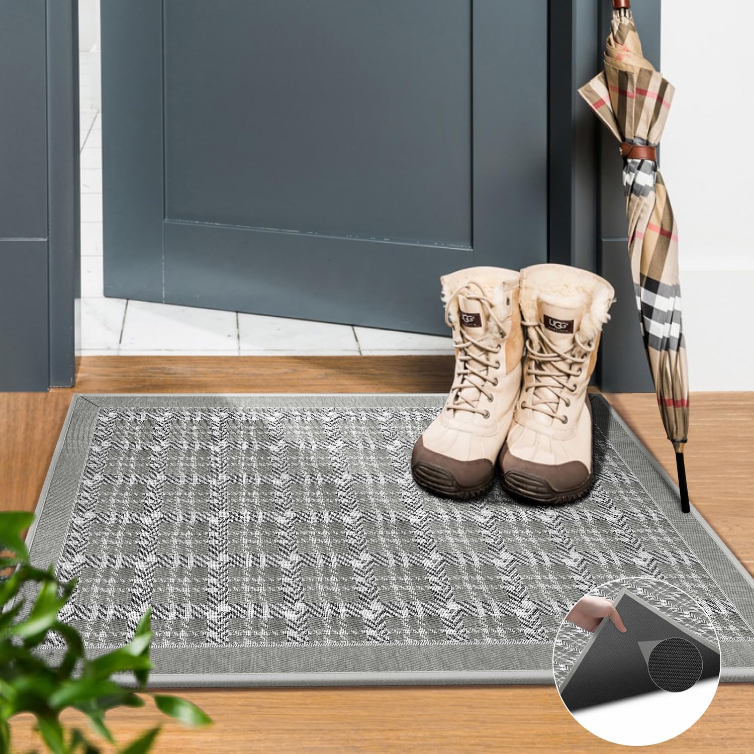 GOYLSER Lndoor – Tapete antideslizante y lavable para puerta de interior, tapete personalizado para puerta de interior, tapete para puerta de