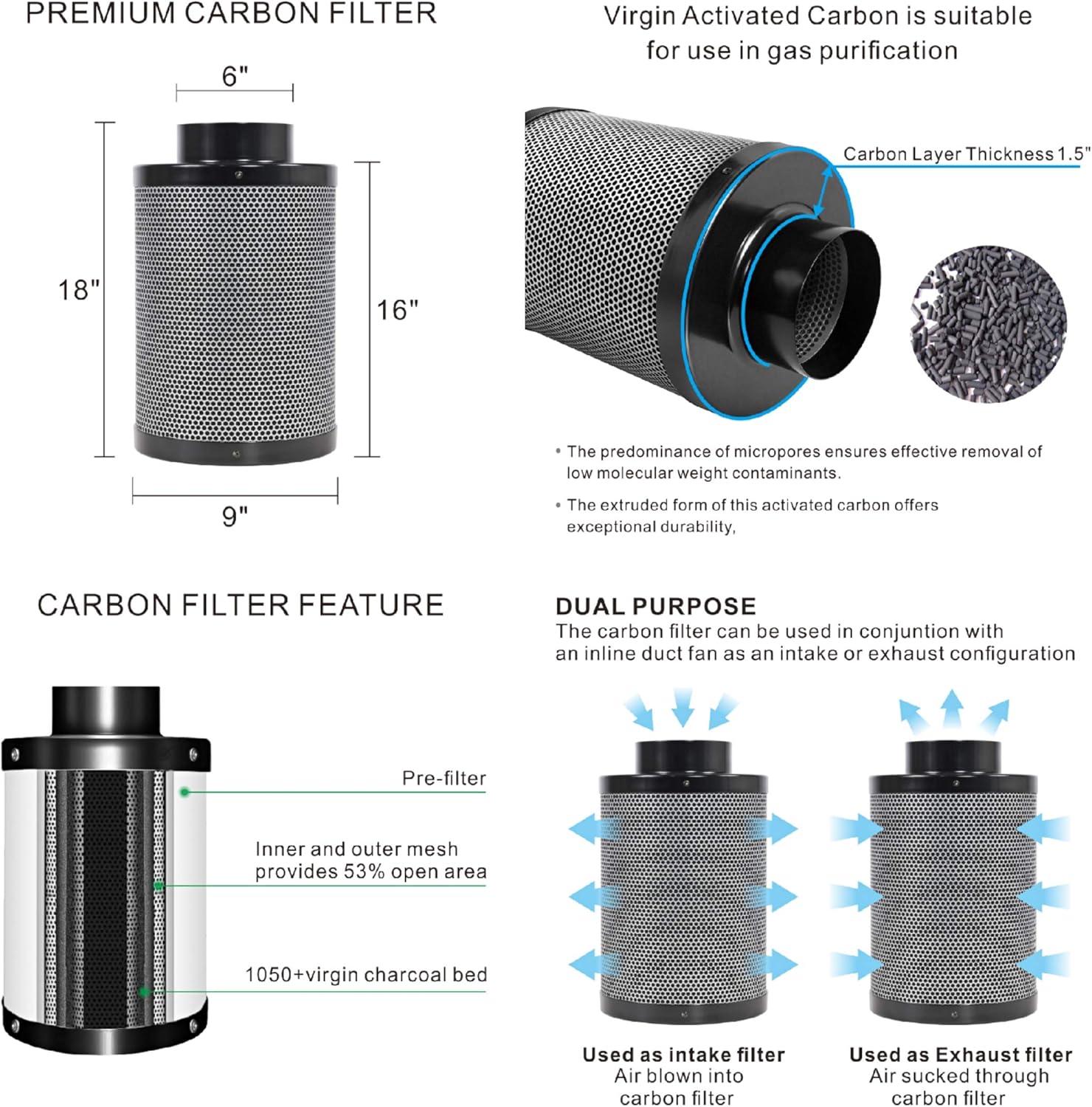 Invernadero pequeño para cultivo hidropónico de plantas de interior, con luz LED de 240 W para crecimiento de las plantas, incluye kit con filtro de
