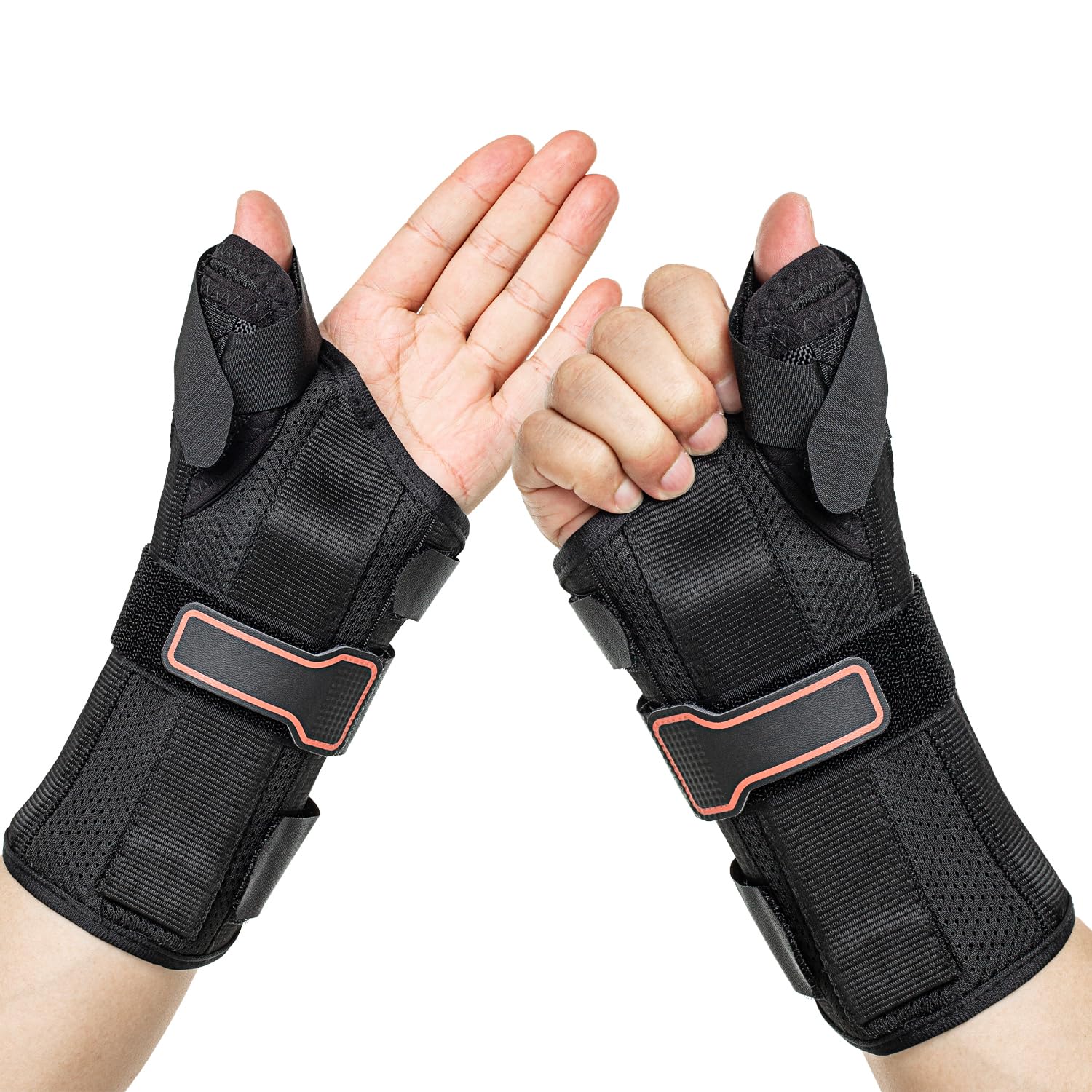 Muñequera con férula espica para el pulgar para tenosinovitis de De Quervain, tendinitis, artritis, esguinces, dolor en el túnel carpiano