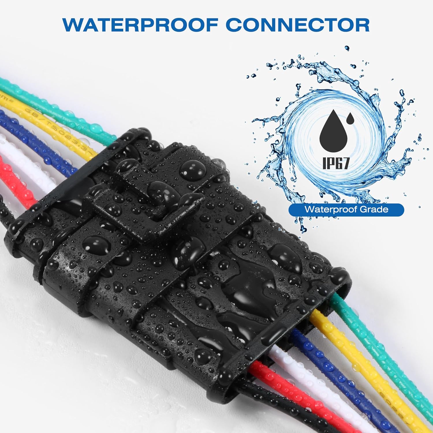 RDBS Kit de 5 conectores de cable eléctrico de 6 pines, enchufe macho y hembra impermeables de 6 vías para automóvil, camión, motocicleta, barco