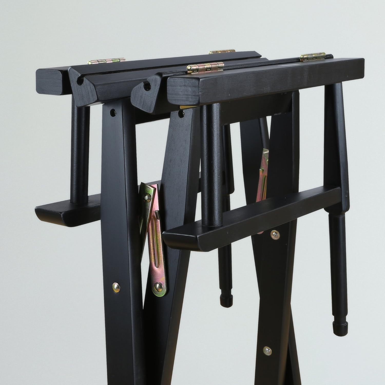 Casual Home 230-02021-34 – Silla de director de 30 in, marco negro, lona dorado, altura de barra