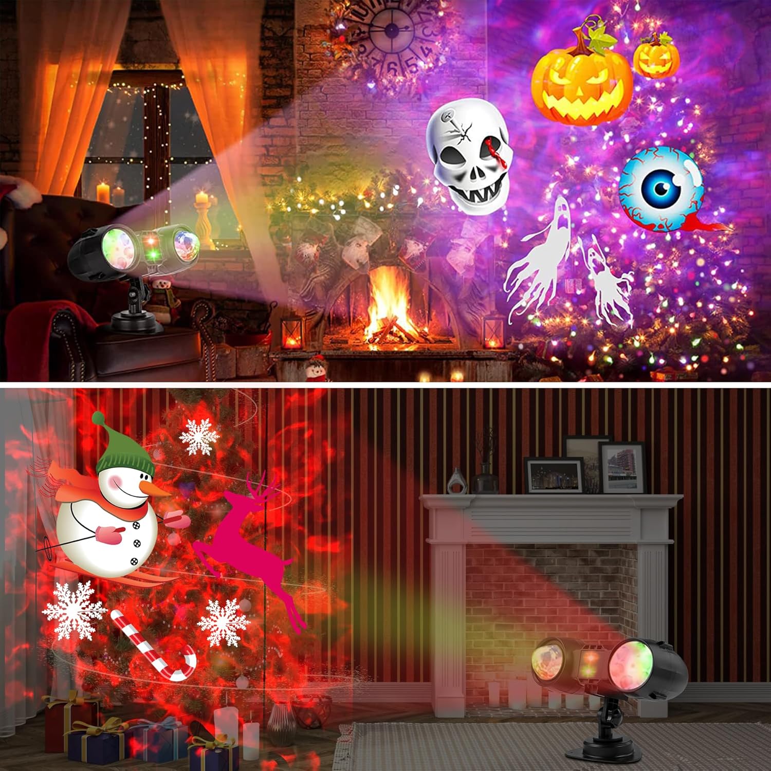 Proyector de luz de galaxia, luces de proyector de Navidad de Halloween al aire libre, proyector de estrellas para techo para adultos con control