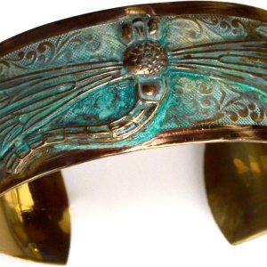 Pulsera de libélula granate auténtico Pulsera de libélula granate auténtico