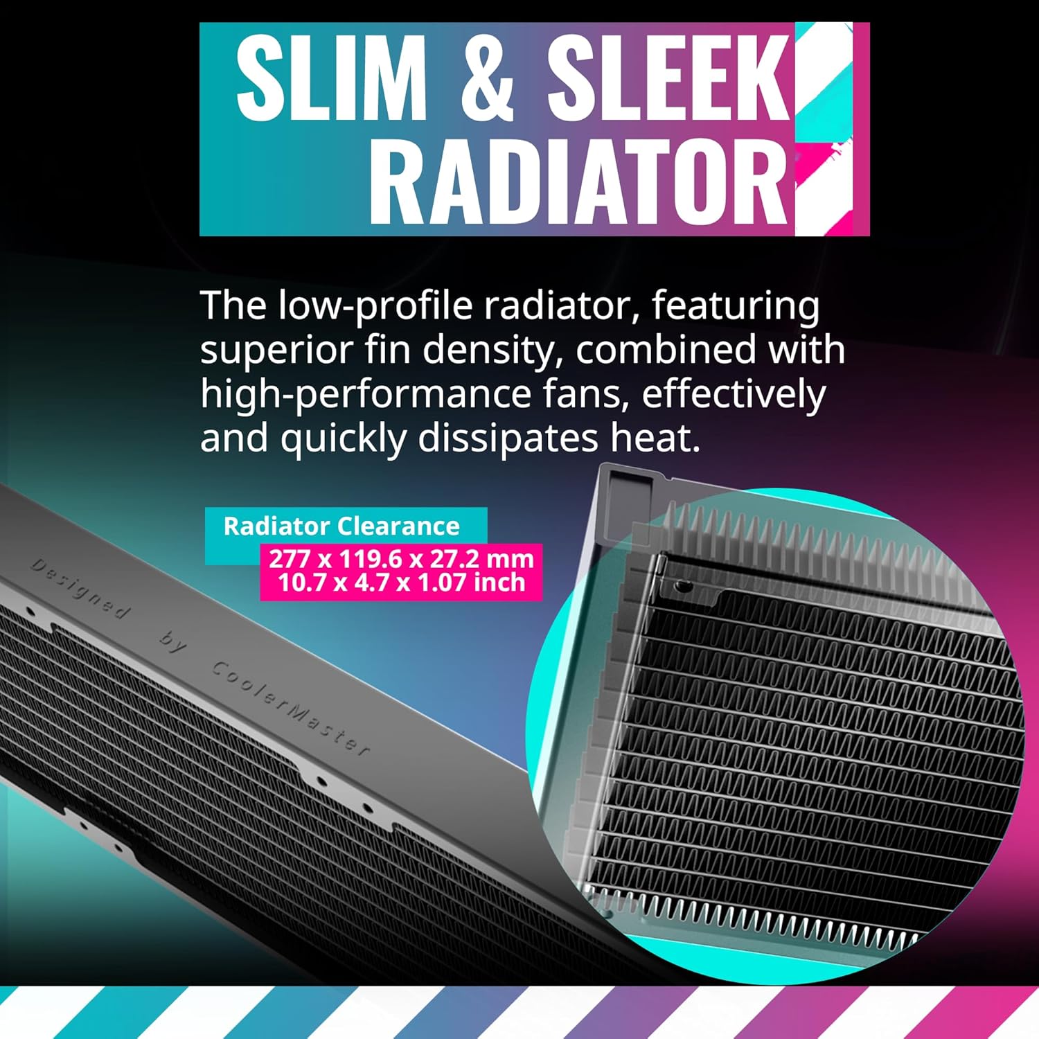 Cooler Master MasterLiquid PL240 FLUX Serie 240mm, AIO, enfriador líquido de CPU, 0 RPM, bomba de doble cámara, base de cobre ampliada, ventiladores
