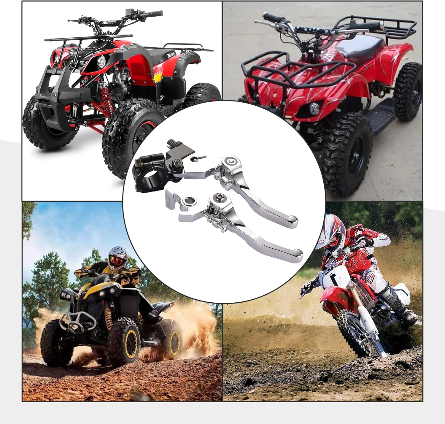 GOOFIT embrague palanca de freno manubrio Set para 50cc 70cc 90cc 110cc 125cc Dirt Bike, Type 2
