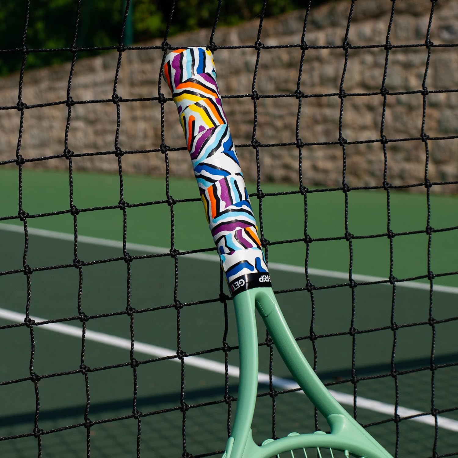 Get A Grip – Cinta de agarre de raqueta de tenis personalizada – Overgrips de tenis antideslizantesde secado rápido – Agarre de raqueta de bádminton