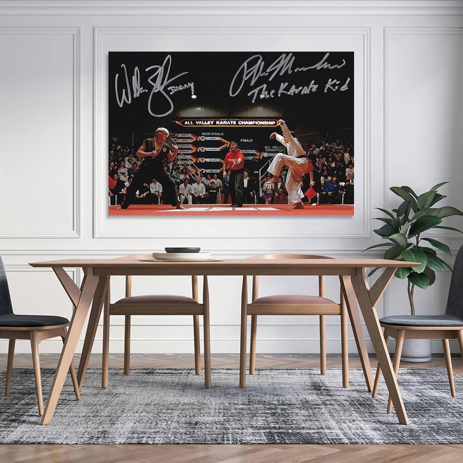 Pósteres de película The Karate Kid de 1984, pósteres firmados de los años 80, pósteres vintage geniales, impresiones artísticas en lienzo para