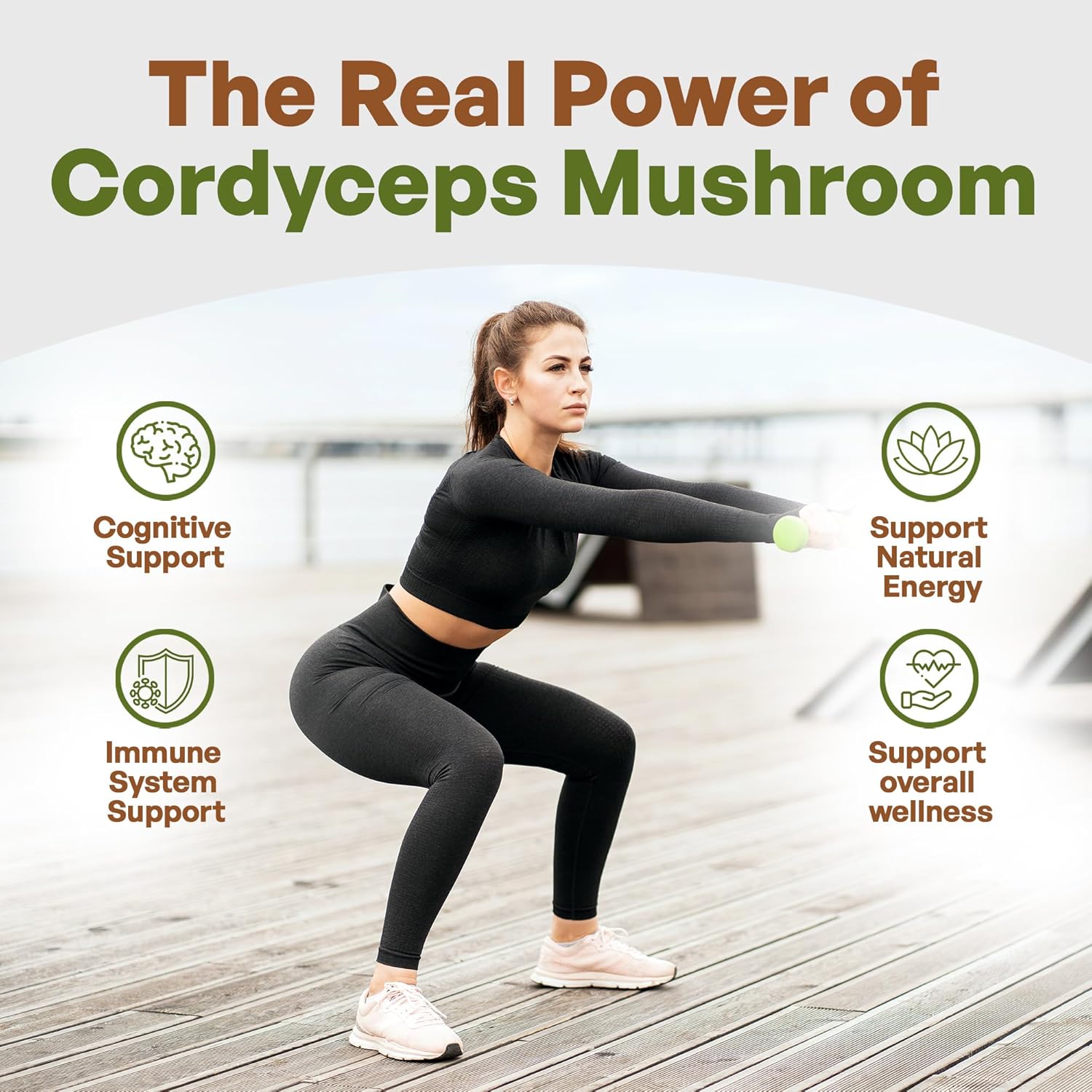 Go Nutra Cordyceps – Polvo de hongos  Extracto de Cordyceps al 30% de polisacáridos sin OMG puro Cordycep en polvo 4 onzas (3.99 oz)