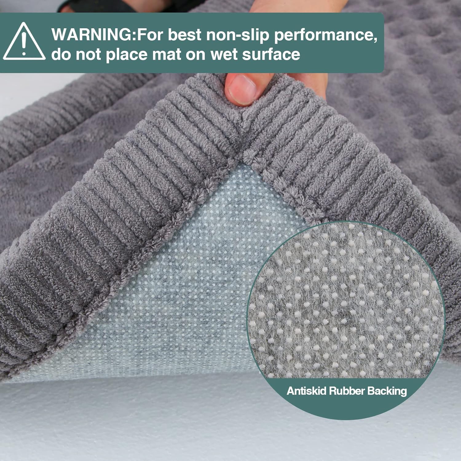 PAGGED Almohadilla grande para jaula para perros de 36 pulgadas, de espuma viscoelástica, color gris, de franela suave, lavable, antideslizante,