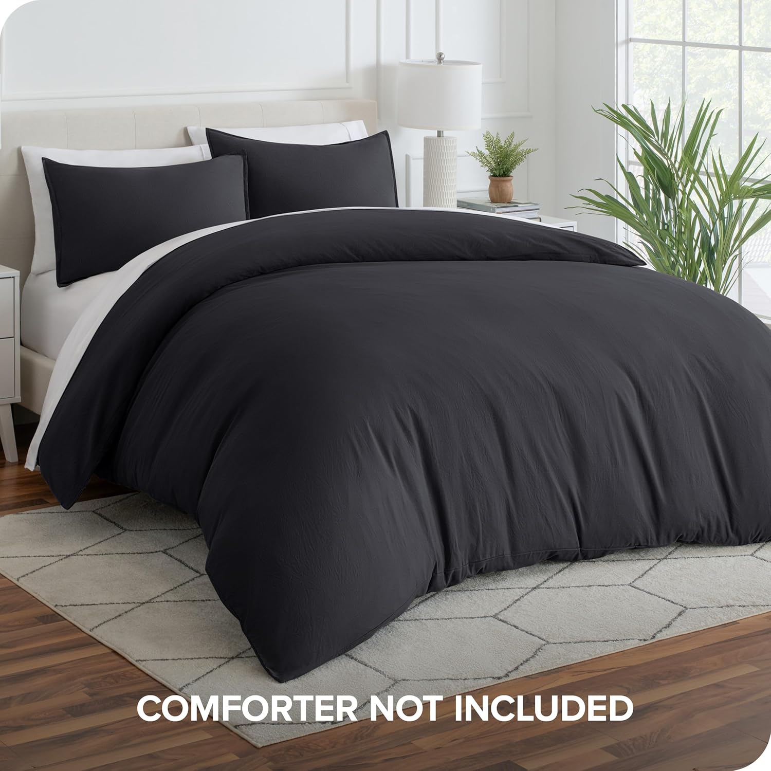Bare Home – Funda fresca de edredón de tamaño completo, colección 1800 Premium de microfibra cepillada ultrasuave de alta calidad, de fácil cuidado