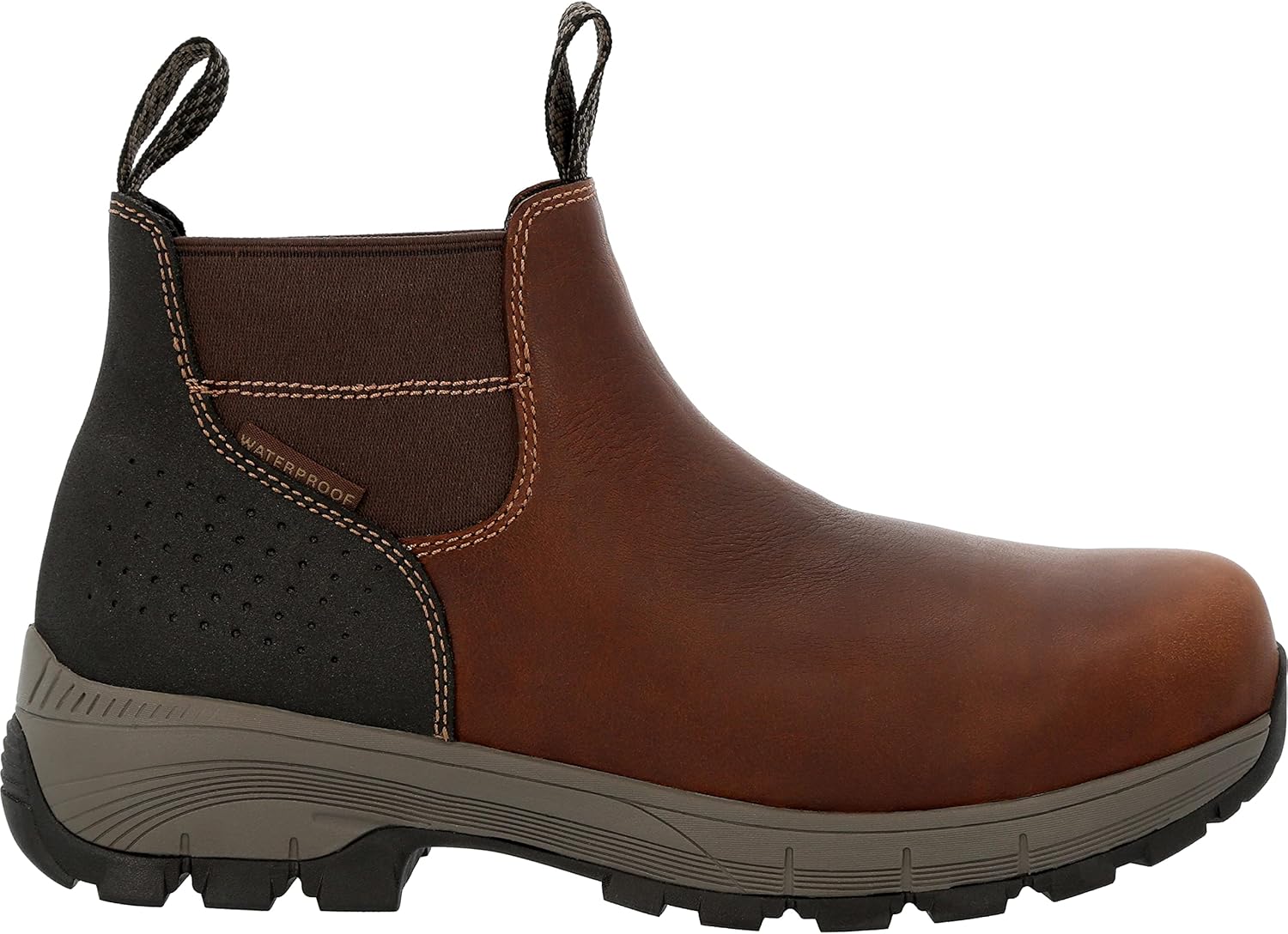 Georgia Boot Eagle Trail Botas de trabajo Chelsea con punta de aleación impermeable