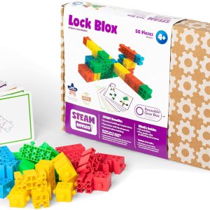 Roylco STEAM Lock Blox Kit de construcción – Blox Blox Bloques de construcción de aprendizaje de vapor para niños – Juguete de construcción de Roylco STEAM Lock Blox Kit de construcción – Blox Blox Bloques de construcción de aprendizaje de vapor para niños – Juguete de construcción de