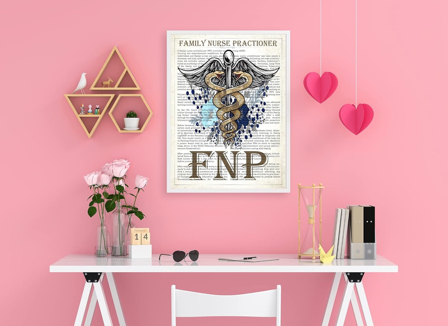 Family Nurse Practitioner Gift, FNP Gift, Nurse Present, Nursing School Graduation Gift Idea, Medical School, FNP Office Decor, Wall Art