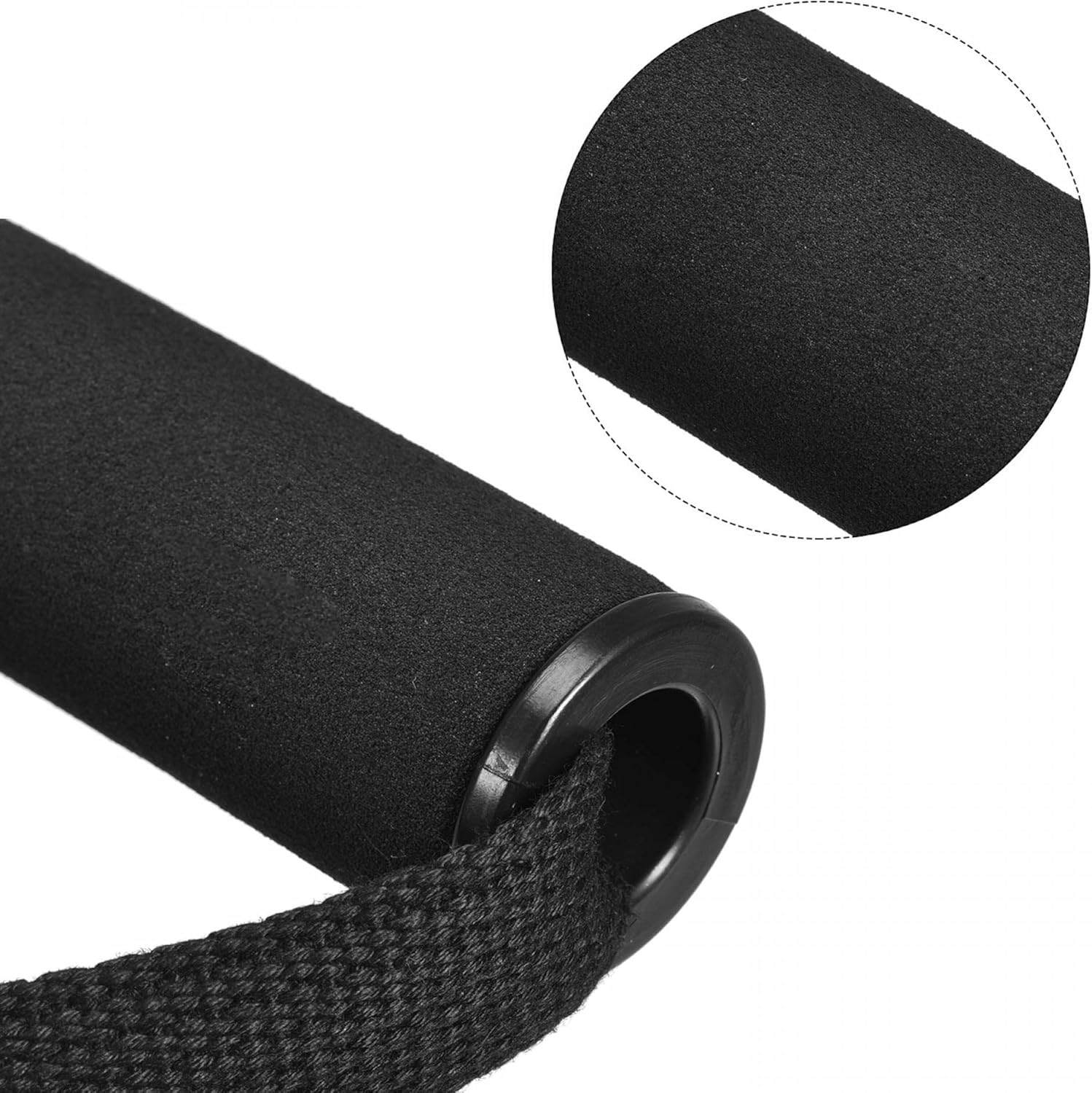 uxcell Asas de banda de ejercicio de resistencia, agarres de espuma con clips grandes para máquina de cables, 1 juego
