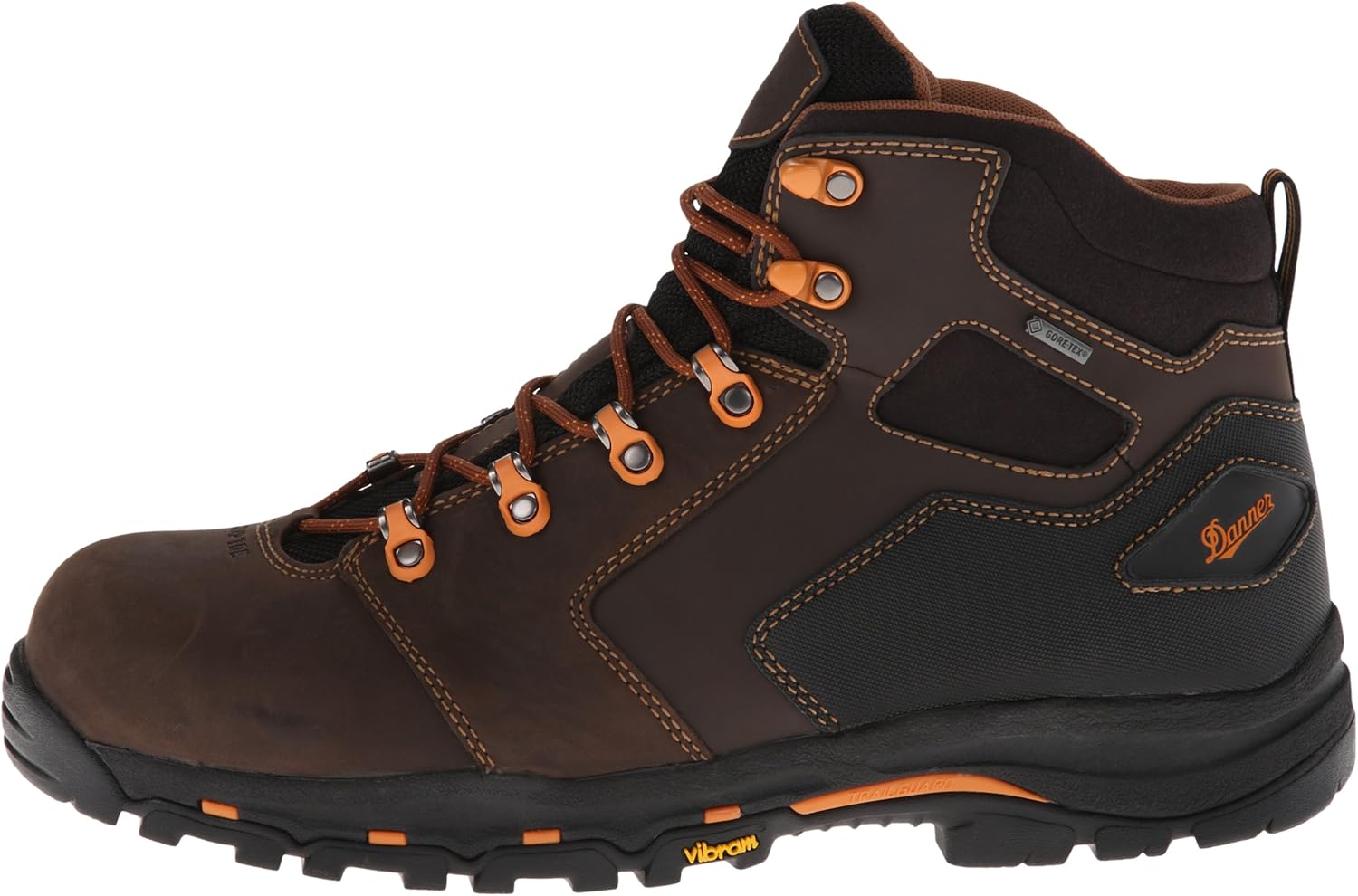 Danner Vicious – Botas de trabajo con punta compuesta de 4.5 pulgadas para hombre, cuero de grano completo con forro Gore-Tex transpirable, sistema