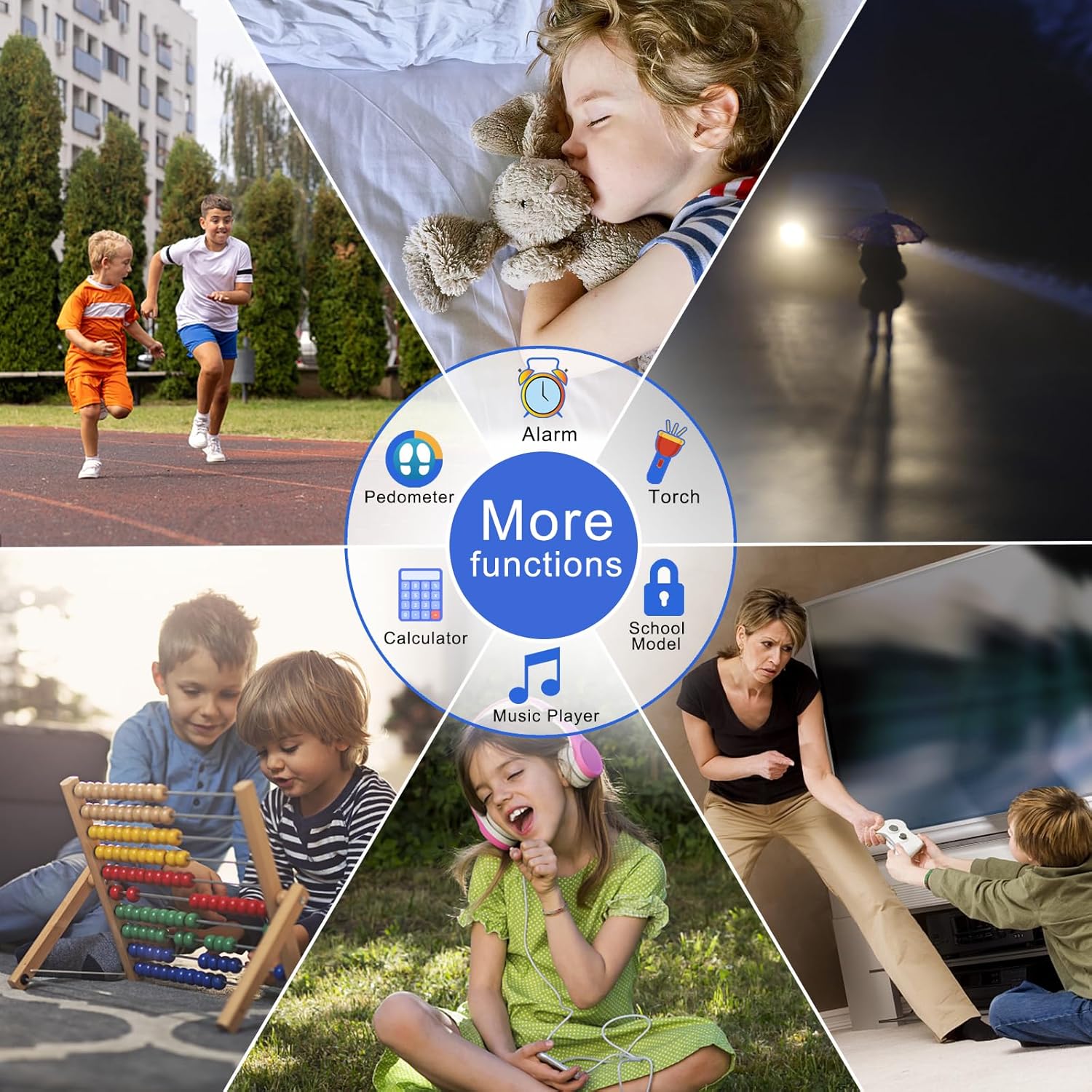 Reloj inteligente para niños y niñas, relojes inteligentes para niños con 15 juegos, rastreador de hábitos, 2 cámaras, 10 historias, reloj para