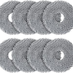 Paquete de 8 almohadillas de fregona compatibles con Roborock Q Revo Robot Aspirador, Juego de accesorios de repuesto de almohadillas de limpieza Paquete de 8 almohadillas de fregona compatibles con Roborock Q Revo Robot Aspirador, Juego de accesorios de repuesto de almohadillas de limpieza