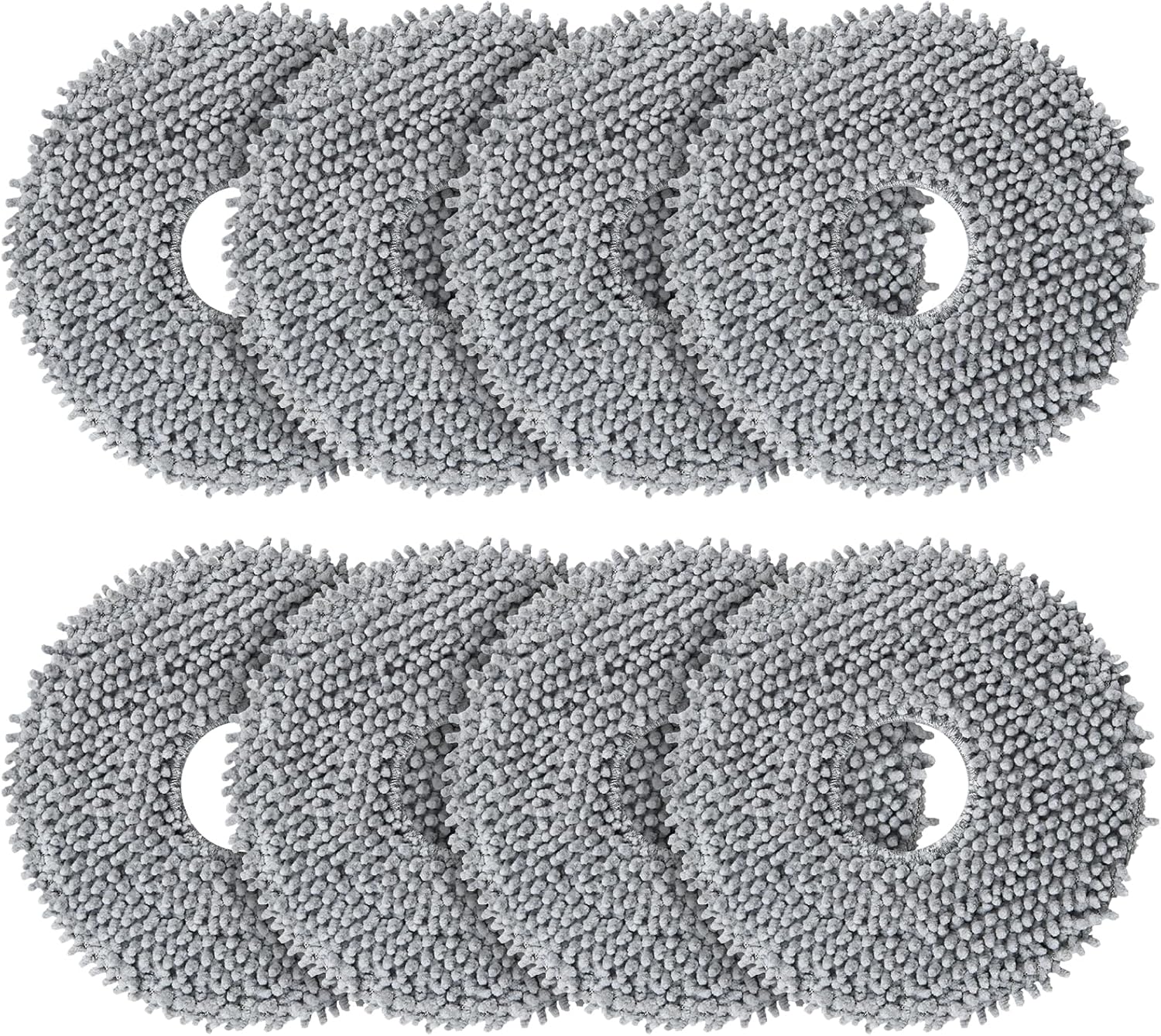 Paquete de 8 almohadillas de fregona compatibles con Roborock Q Revo Robot Aspirador, Juego de accesorios de repuesto de almohadillas de limpieza