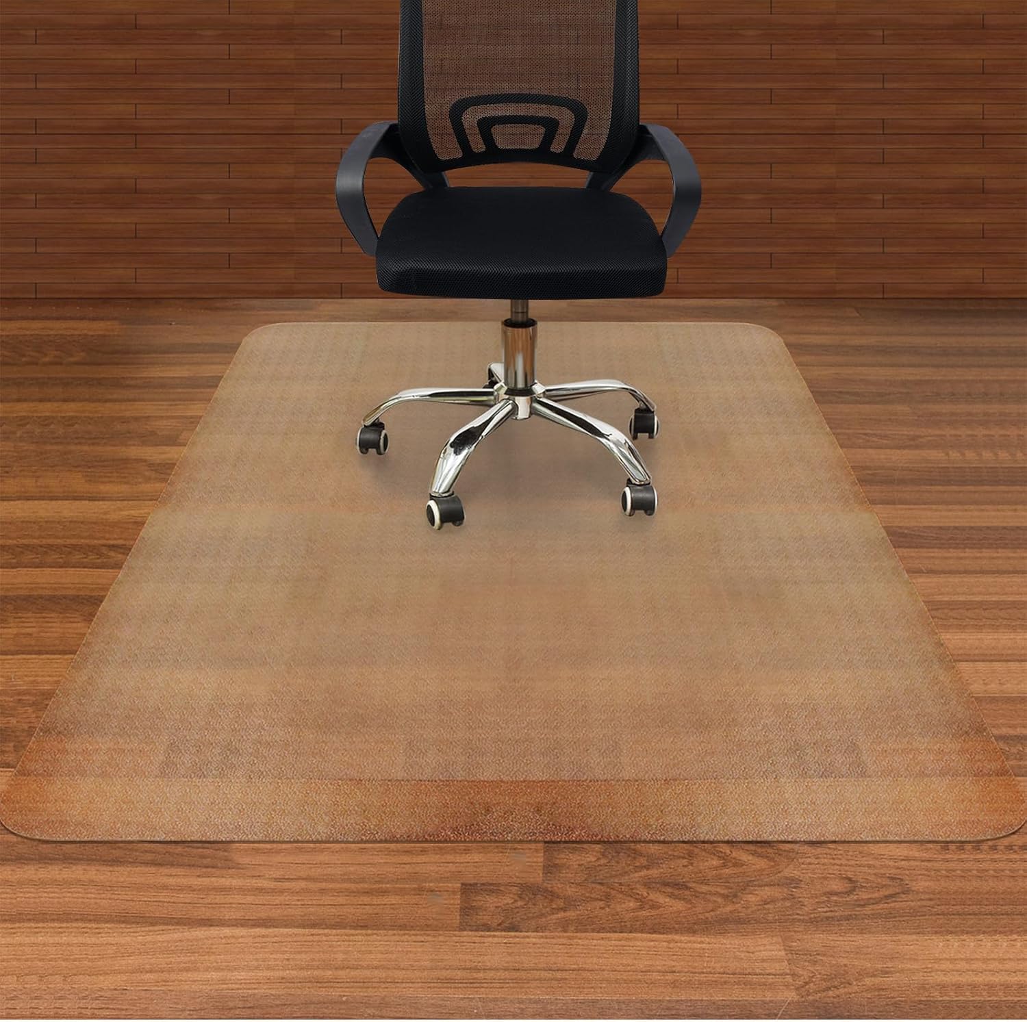 AiBOB Tapete para silla de oficina para suelos de madera dura, 50 x 62 pulgadas, tapetes resistentes para escritorio de computadora, fácil