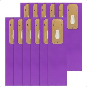 Paquete de 12 bolsas verticales de repuesto para aspiradora CC HEPA color morado, parte AK1CC6H, aptas para todos los modelos Oreck Elevate X3, X5, Paquete de 12 bolsas verticales de repuesto para aspiradora CC HEPA color morado, parte AK1CC6H, aptas para todos los modelos Oreck Elevate X3, X5,