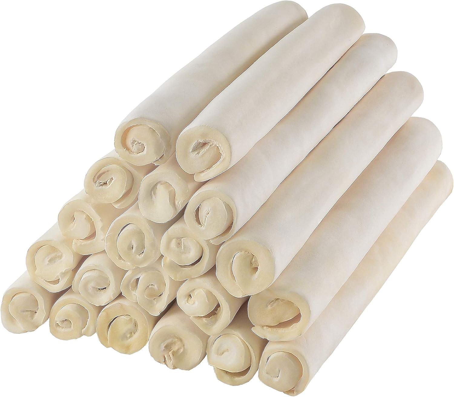 Rollos Retriever Premium de 10-11 pulgadas (paquete de 18) – 100% natural hoja individual de cuero crudo